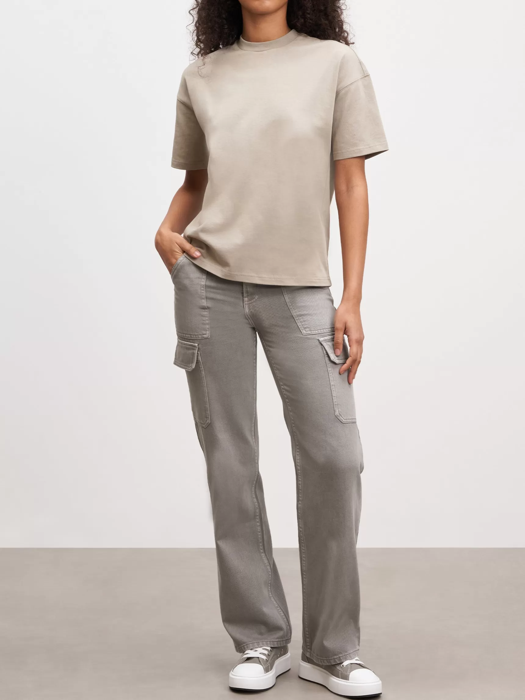Outlet ARNE Womens Relaxed T-Shirt - Stone