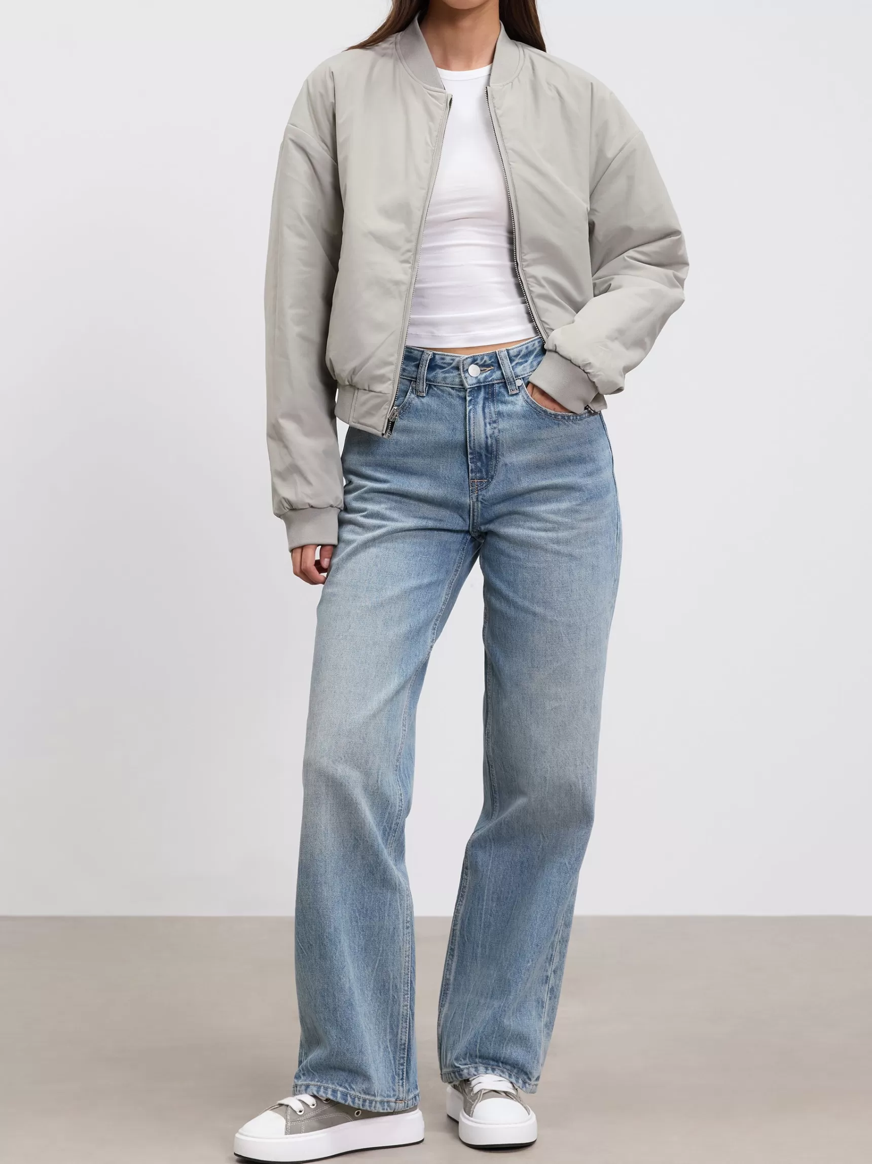 Outlet ARNE Womens Reversible Bomber Jacket - Slate Blue Stone SlateBlueStone
